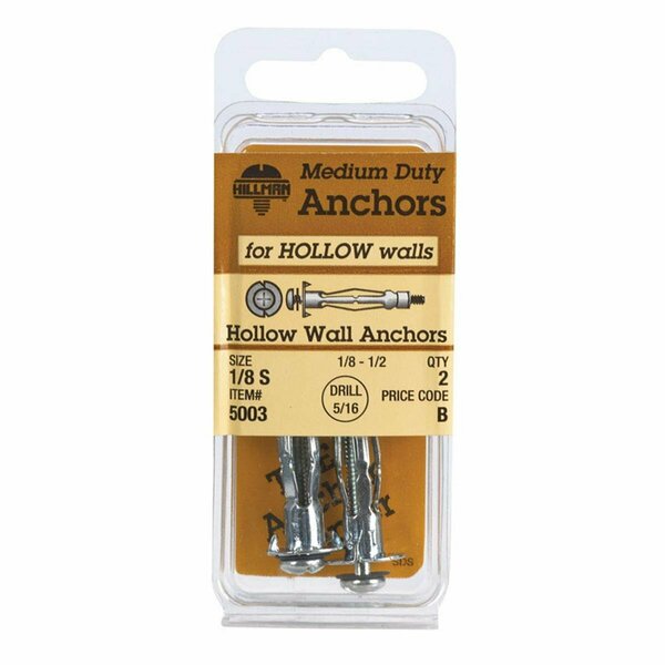 Aceds 0.125 in. Hollow Wall Anchor - Small, 20PK 5333224